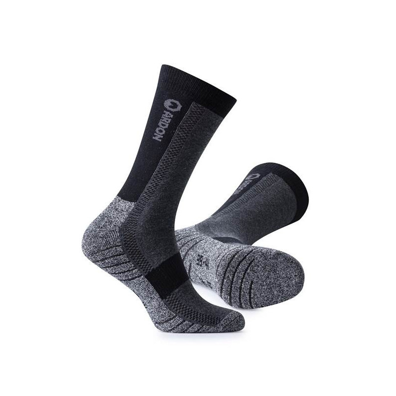 Ponožky SILVER, antibakteriální, černo-šedá
