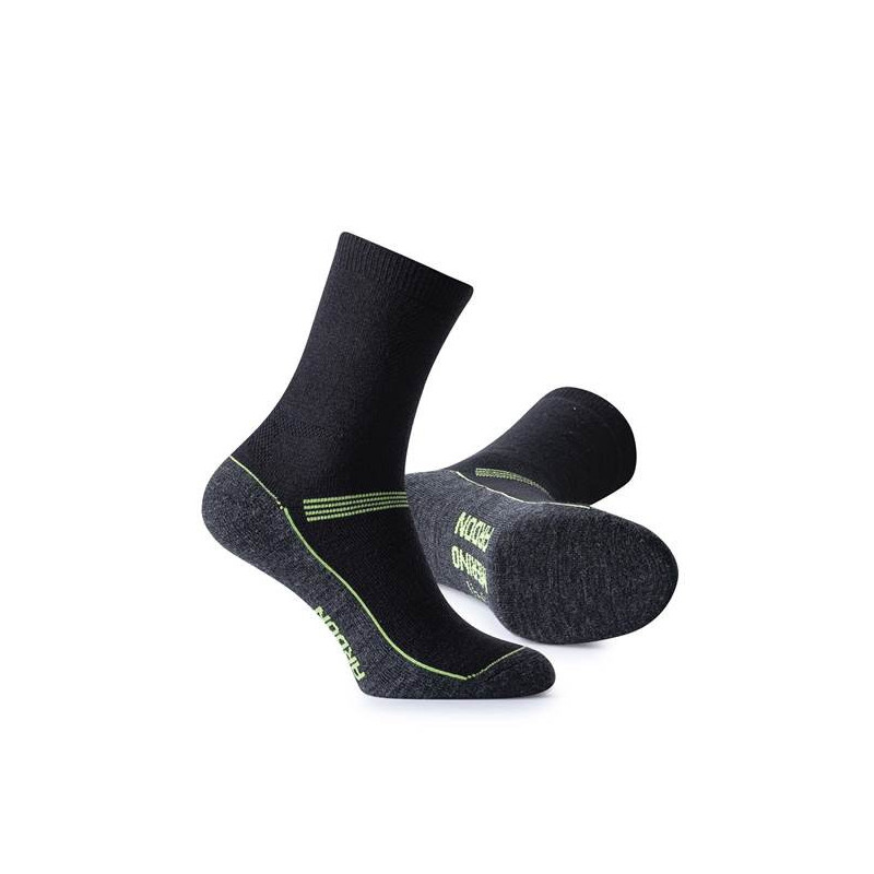 Ponožky MERINO, zimní, černo-šedé