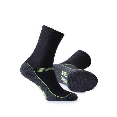 Ponožky MERINO, zimní, černo-šedé