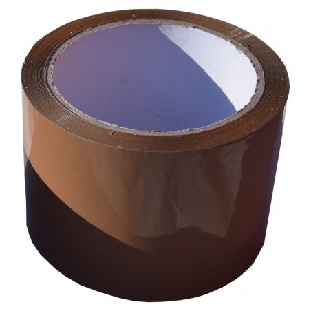 Lepící páska 75 mm šíře  x 66 m návin, hnědá - AKCE!