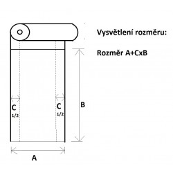 Taška 3 kg 22+12x40 cm rolo čirá BETA, 250 ks/bal. - AKCE!