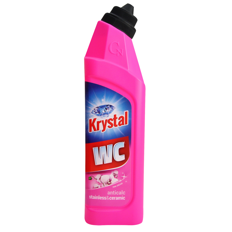 KRYSTAL WC kyselý na nerez a keramiku, růžový, 750ml  - AKCE!