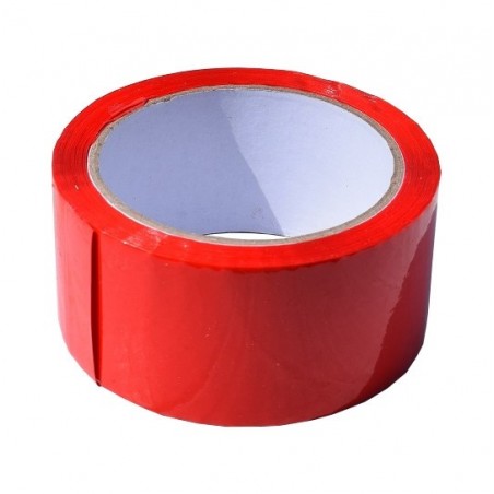 Lepící páska 48x66 červená - 48 mm šíře x 66 m návin