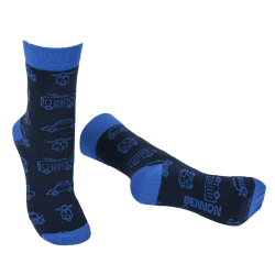 Ponožky BENNONKY Car, modré
