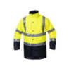 Bunda HI-VIZ 4v1, zateplená, nepromokavá