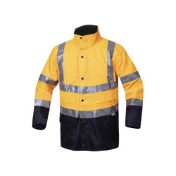 Bunda HI-VIZ 4v1, zateplená, nepromokavá