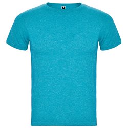 Tričko FOX, pánské, melírované, barvy: černá, tyrkysová, denim modrá, granátová, lahvově zelená, žlutá