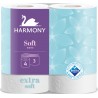 Toaletní papír Harmony Soft 4, 3 vrstvý, 17,5 metrů, cena za balení 4 ks 