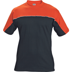 Tričko EMERTON krátký rukáv černo-oranžové
