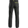 Kalhoty CXS AKRON do pasu, softshell, černé s HV žluto-oranžovými dopl.