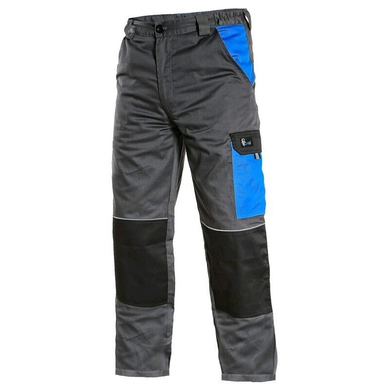 Kalhoty CXS PHOENIX CEFEUS do pasu, na výšku 170-176cm, šedo-modré