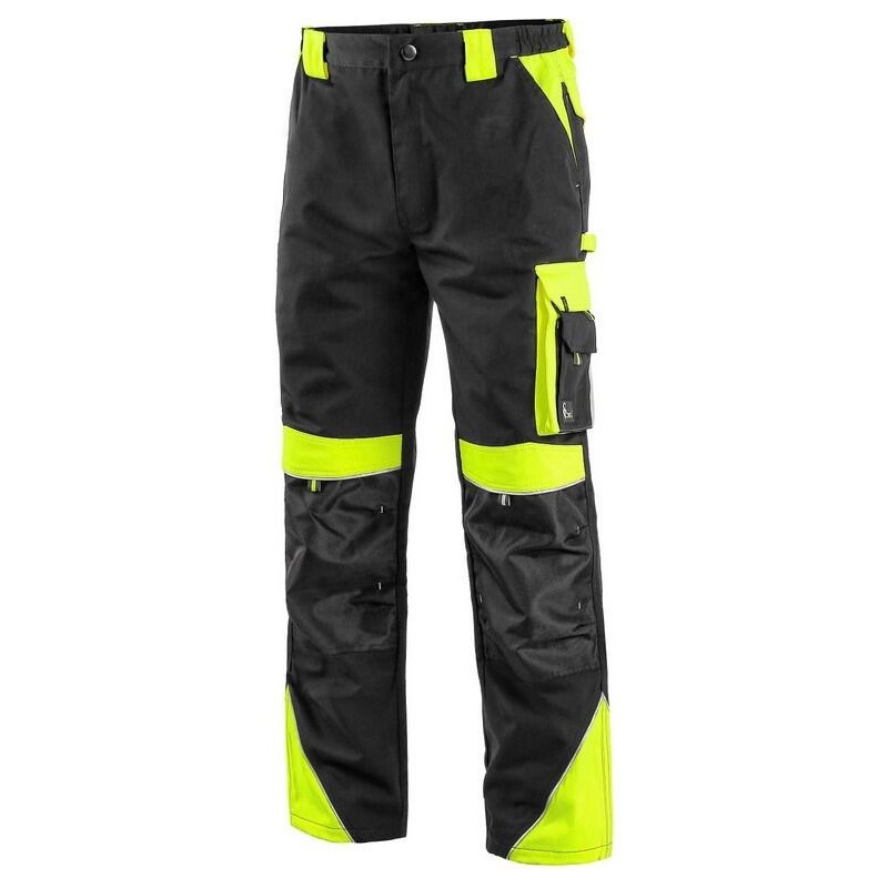 Kalhoty SIRIUS BRIGHTON do pasu, zimní, černo-žluté