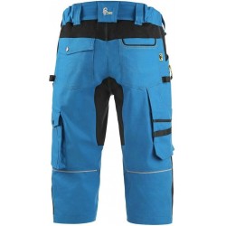 Kalhoty 3/4 CXS STRETCH, pánské, středně modré-černé