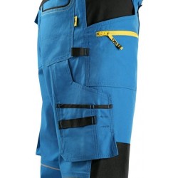 Kalhoty 3/4 CXS STRETCH, pánské, středně modré-černé