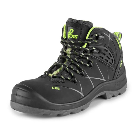 Obuv CXS Universe METEOR O2, kotníková, černo-zelená